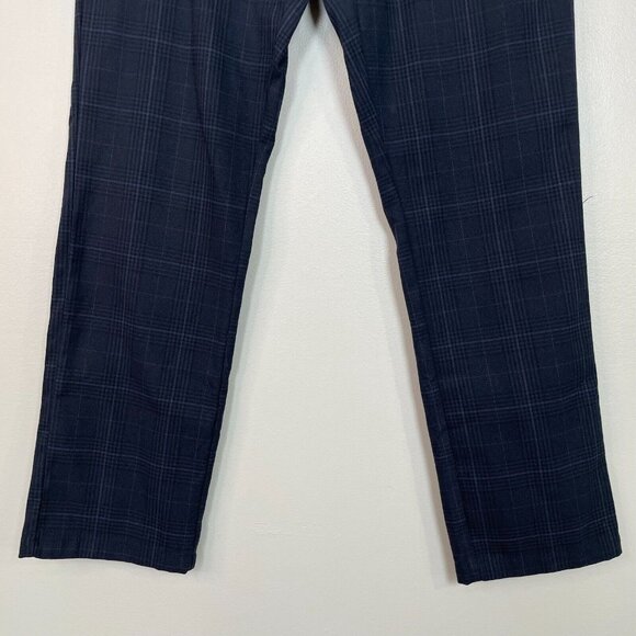 Old Navy Pants 32x32 Blue Plaid Slim Leg Built-In Flex Men's - Picture 3 of 11